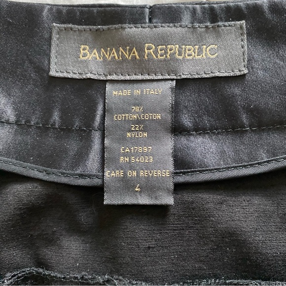Banana Republic Satiny Black Dress Pant Trouser Size 4 - Picture 3 of 6